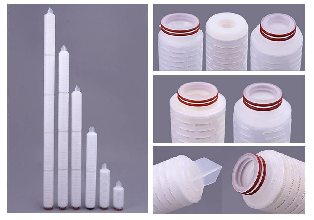 PVDF pleated filter cartridges