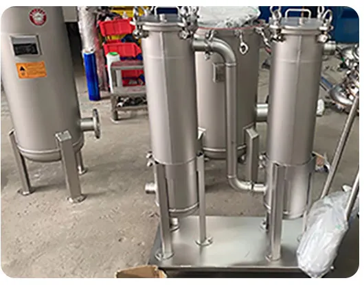 Industrial Stainless Steel Water Filter Housing Flash Open Multi Bag Filter Housing