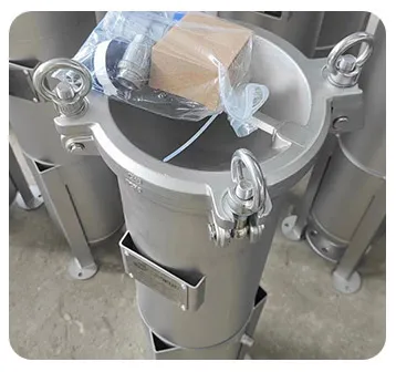 Industrial Stainless Steel Water Filter Housing Flash Open Multi Bag Filter Housing