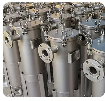 Industrial Stainless Steel Water Filter Housing Flash Open Multi Bag Filter Housing