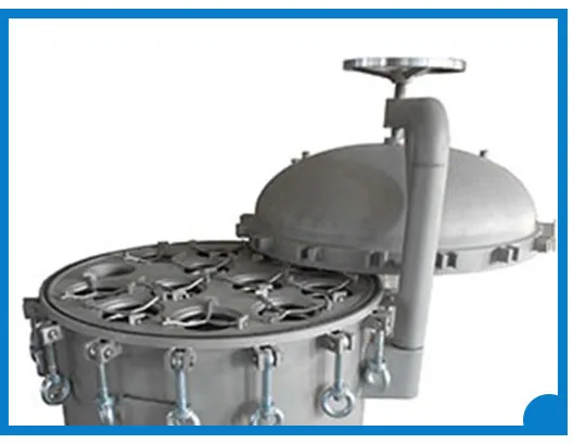 Industrial Stainless Steel Water Filter Housing Flash Open Multi Bag Filter Housing
