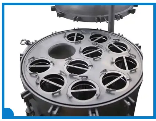 Industrial Stainless Steel Water Filter Housing Flash Open Multi Bag Filter Housing