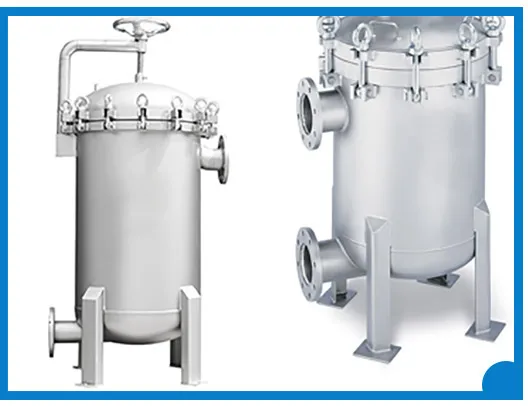 Industrial Stainless Steel Water Filter Housing Flash Open Multi Bag Filter Housing