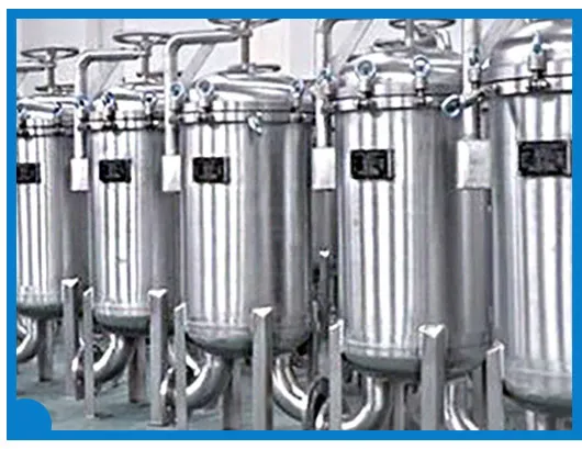 Industrial Stainless Steel Water Filter Housing Flash Open Multi Bag Filter Housing