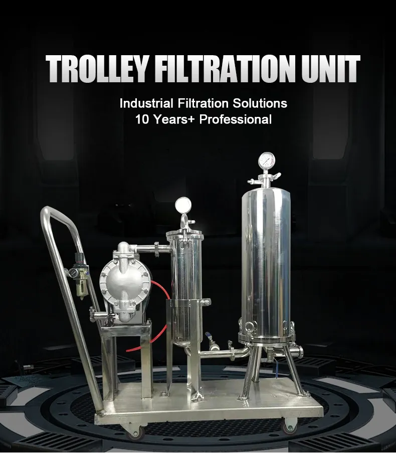 Factory 304 316 Stainless Steel Bag Core Type Filter Housing Unit