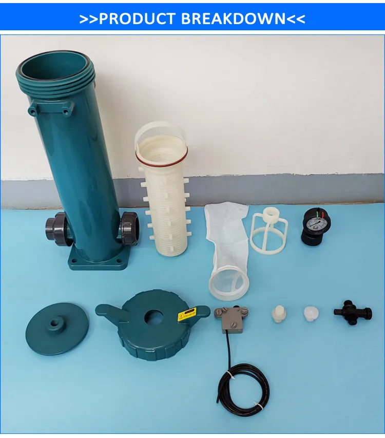 180*560mmpph Integrated Filter Housing Is Used in Fine Chemicals