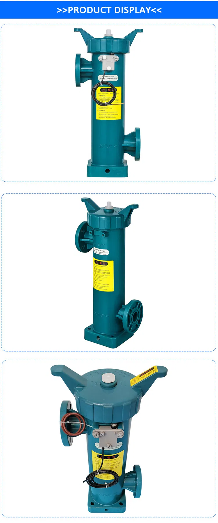 Customizable Flexible Interface Plating Solution Filter Housing