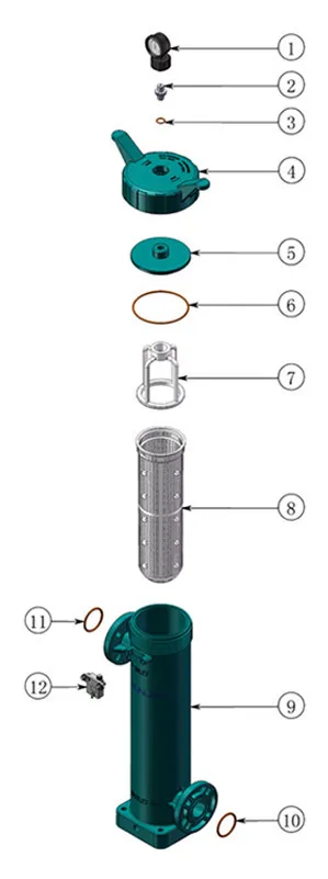 Pph Filter Housing with Flange Interface for Seawater Desalination
