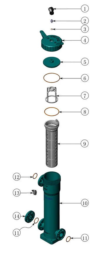 Integrated Filter Housing Made of 180*810pph Material